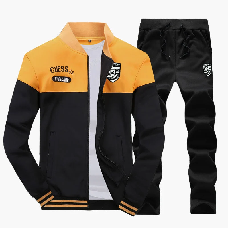 Survêtement Baseball Homme Style Sport Décontracté Ensemble Haut et Pantalon - Imagen 3