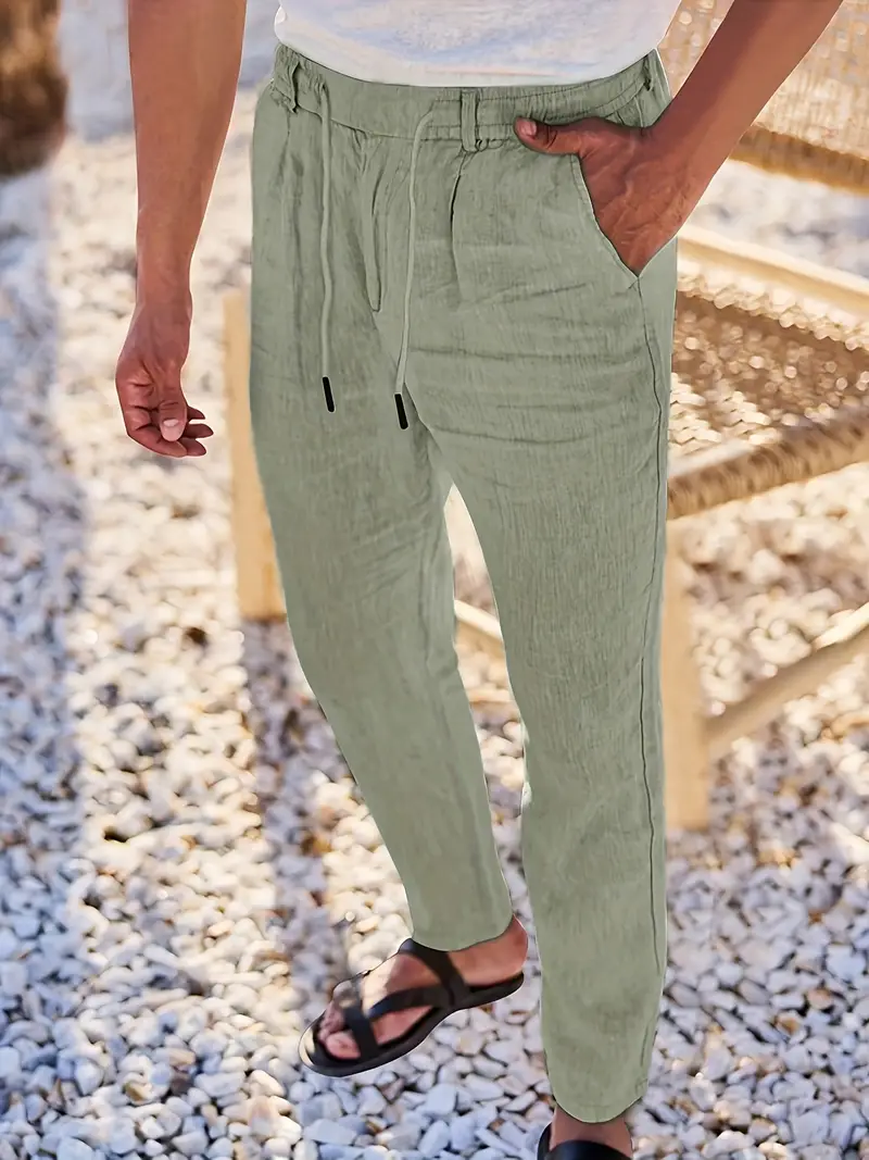 Pantalones elegantes de lino - Imagen 9