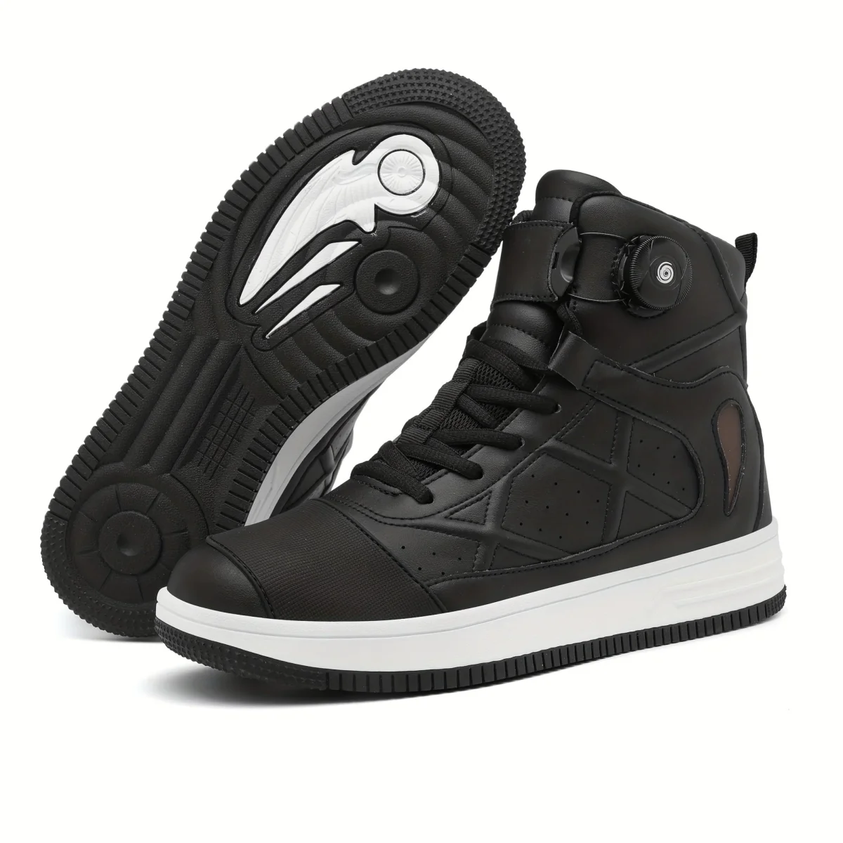 Baskets montantes noires à lacets et système d'ajustement BOA - Imagen 7