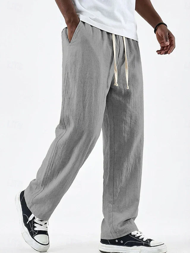 Pantalones elegantes de lino - Imagen 6