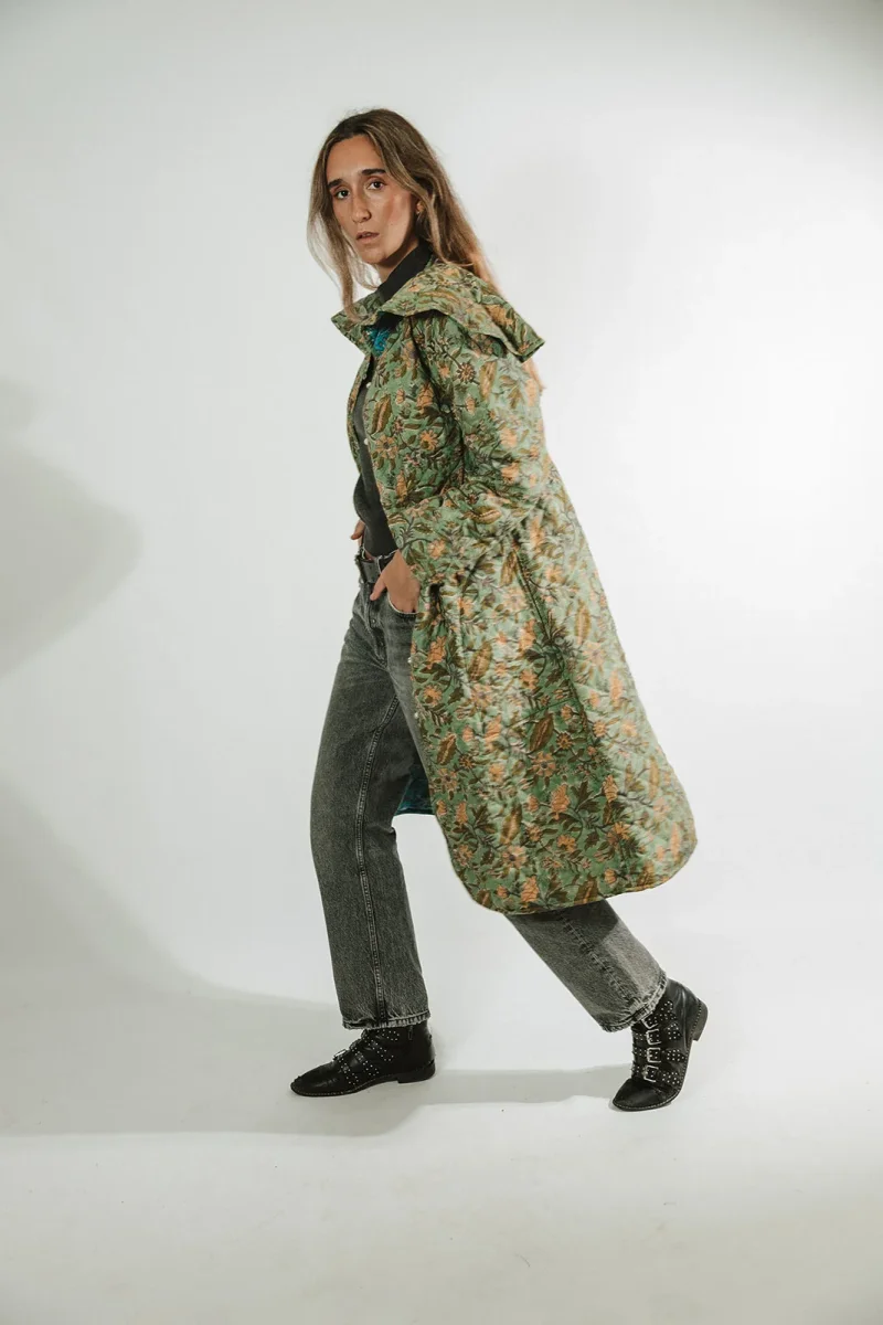 ABRIGO REVERSIBLE VERDE Y AZUL - Imagen 3