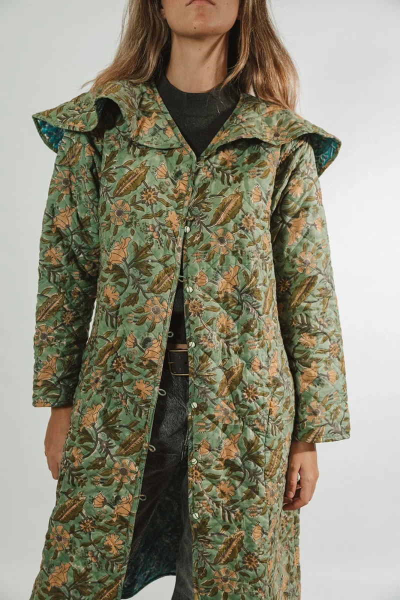 ABRIGO REVERSIBLE VERDE Y AZUL - Imagen 4