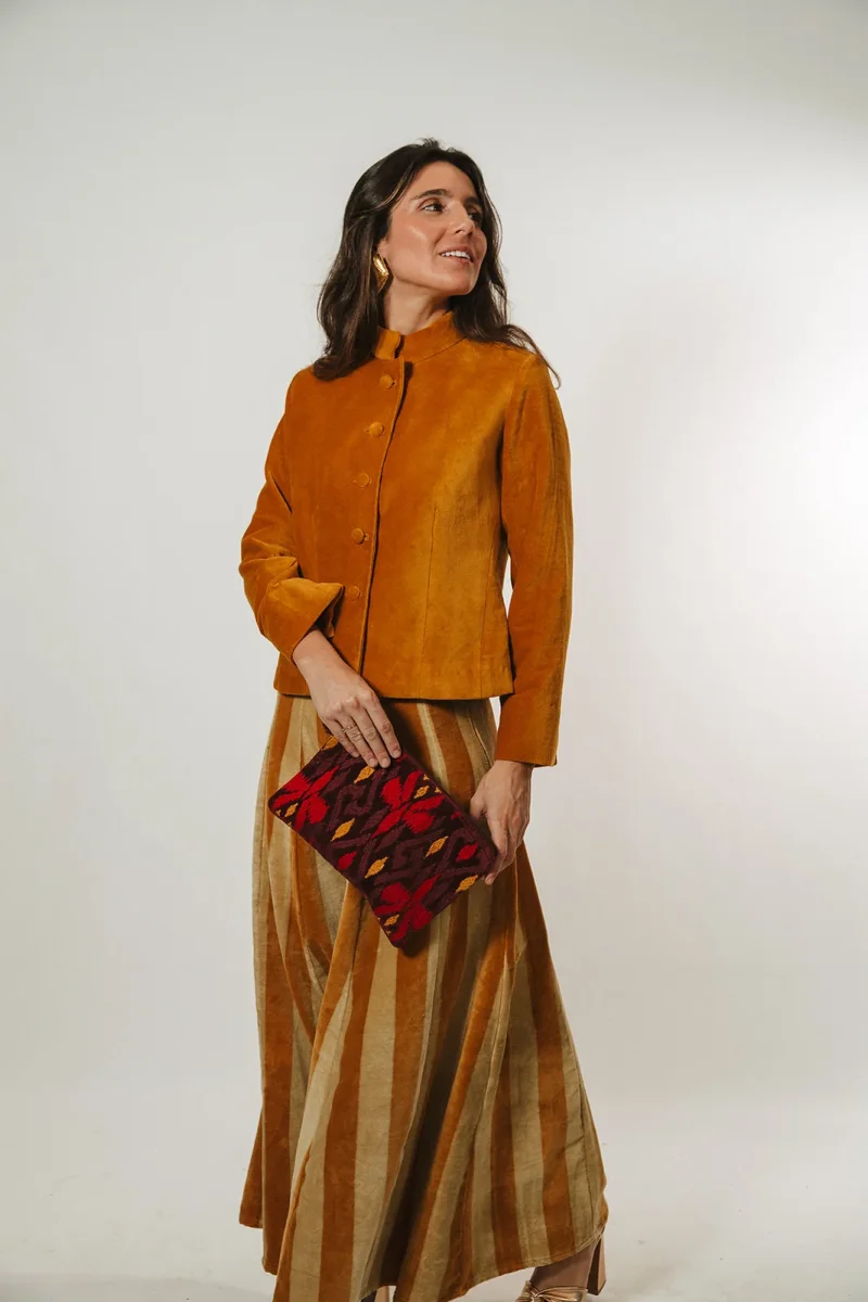 CHAQUETA TERCIOPELO OCRE - Imagen 4