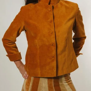 CHAQUETA TERCIOPELO OCRE