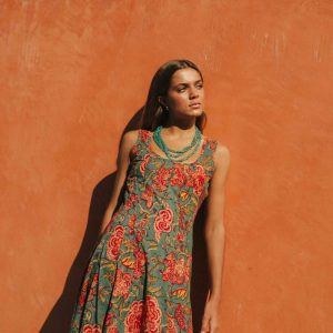 VESTIDO ALGODÓN VERDE