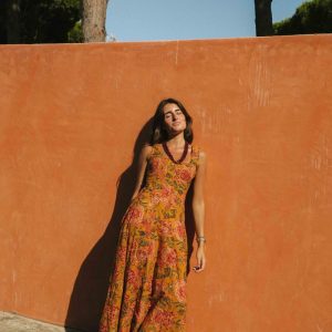 VESTIDO ALGODÓN OCRE
