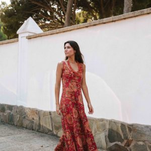 VESTIDO ALGODÓN ROJO