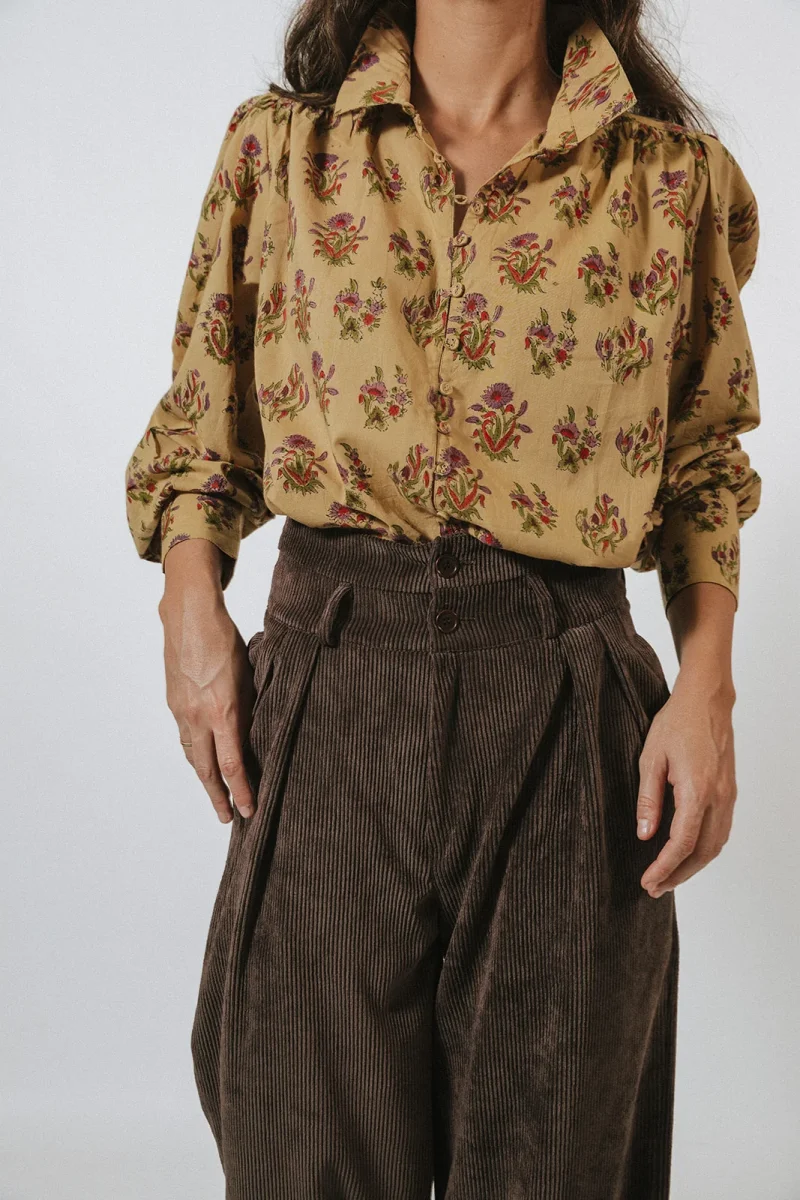 PANTALÓN PANA MARRÓN CHOCOLATE - Imagen 4