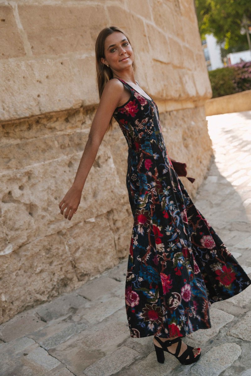 VESTIDO TERCIOPELO NEGRO - Imagen 3