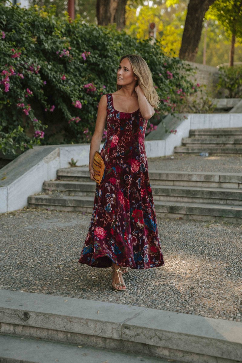 VESTIDO TERCIOPELO BERENJENA - Imagen 5