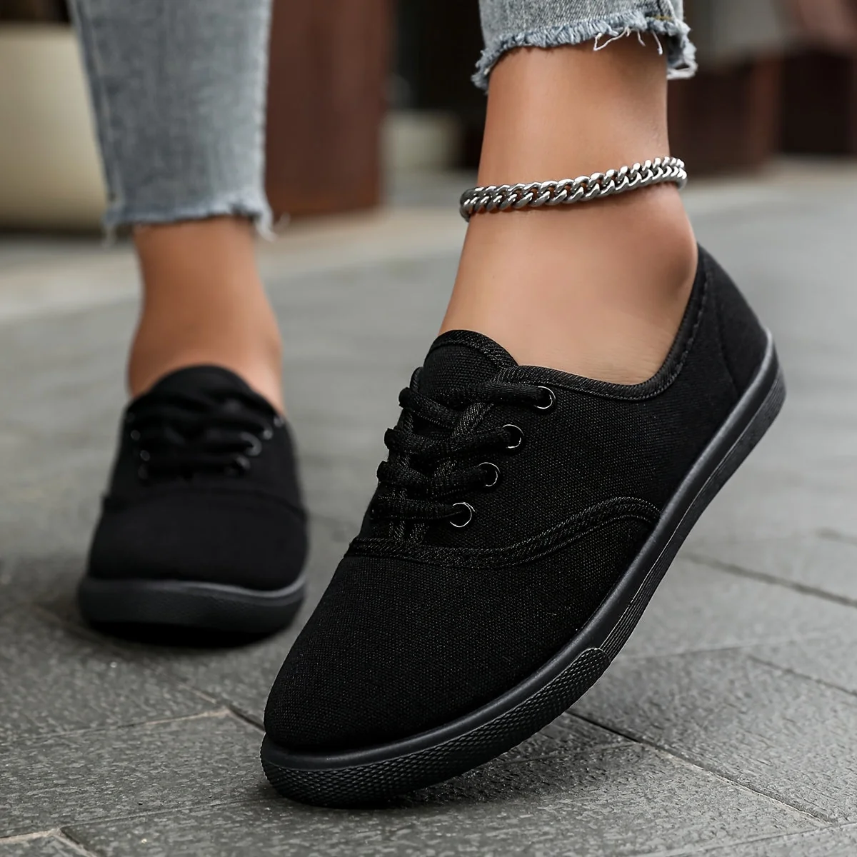 Baskets basses décontractées pour femme – Style urbain polyvalent et confort au quotidien - Imagen 4