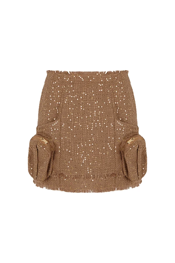 "Milena camel" falda Le Cruel - Imagen 4