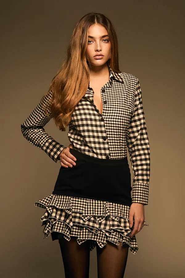 "Chess negra" mini falda uDoIt u Do It