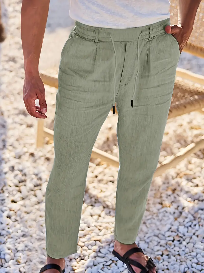 Pantalones elegantes de lino - Imagen 3