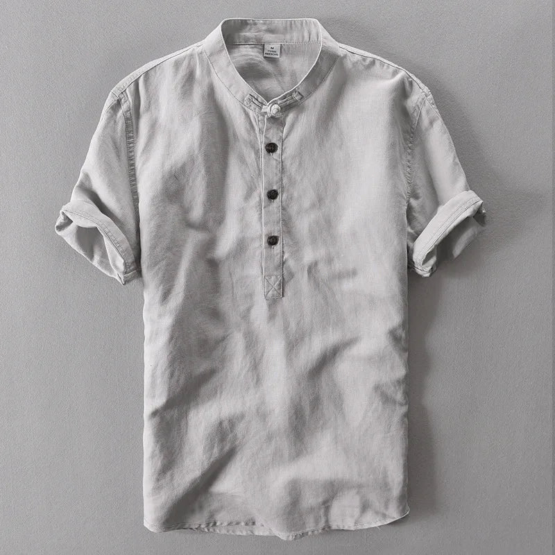 Camisa elegante de verano de algodón - Imagen 5