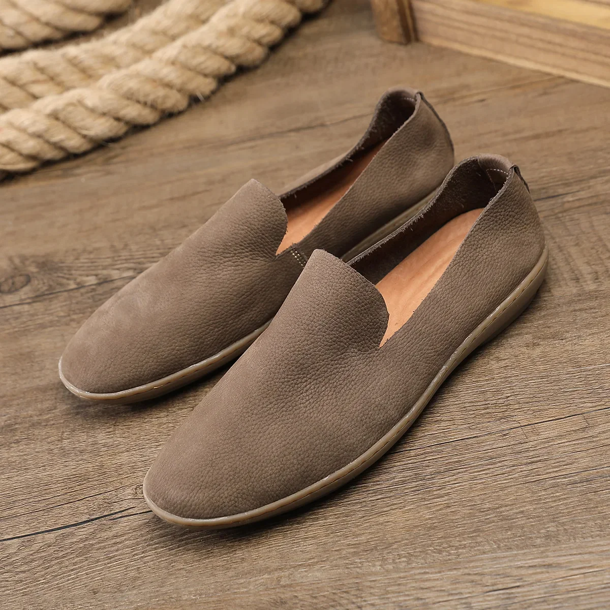 Mocasines de piel para hombre - Imagen 3