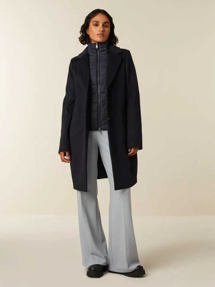Abrigo paño – acolchado chaleco desmontable BEAUMONT
