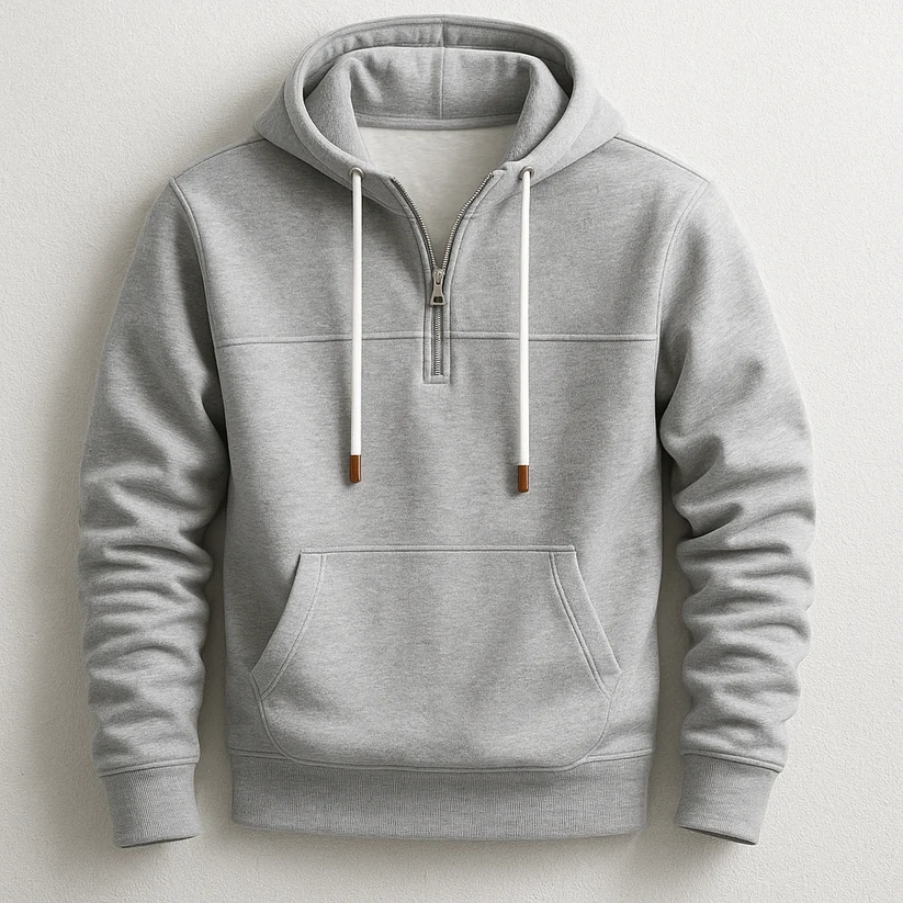 Sudadera con capucha y cremallera elegante - Imagen 6