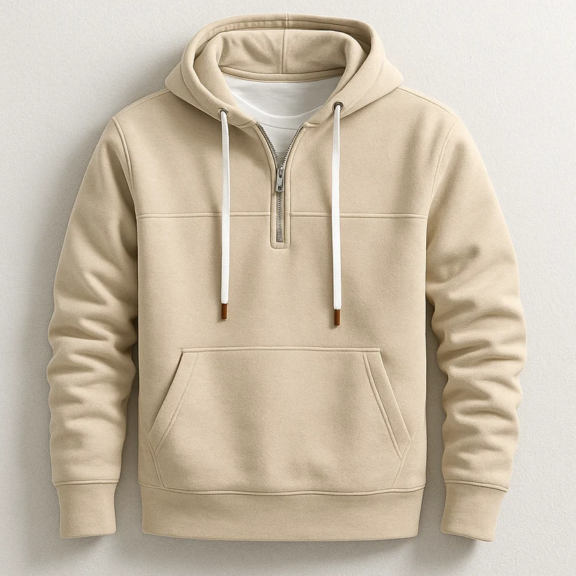 Sudadera con capucha y cremallera elegante - Imagen 4