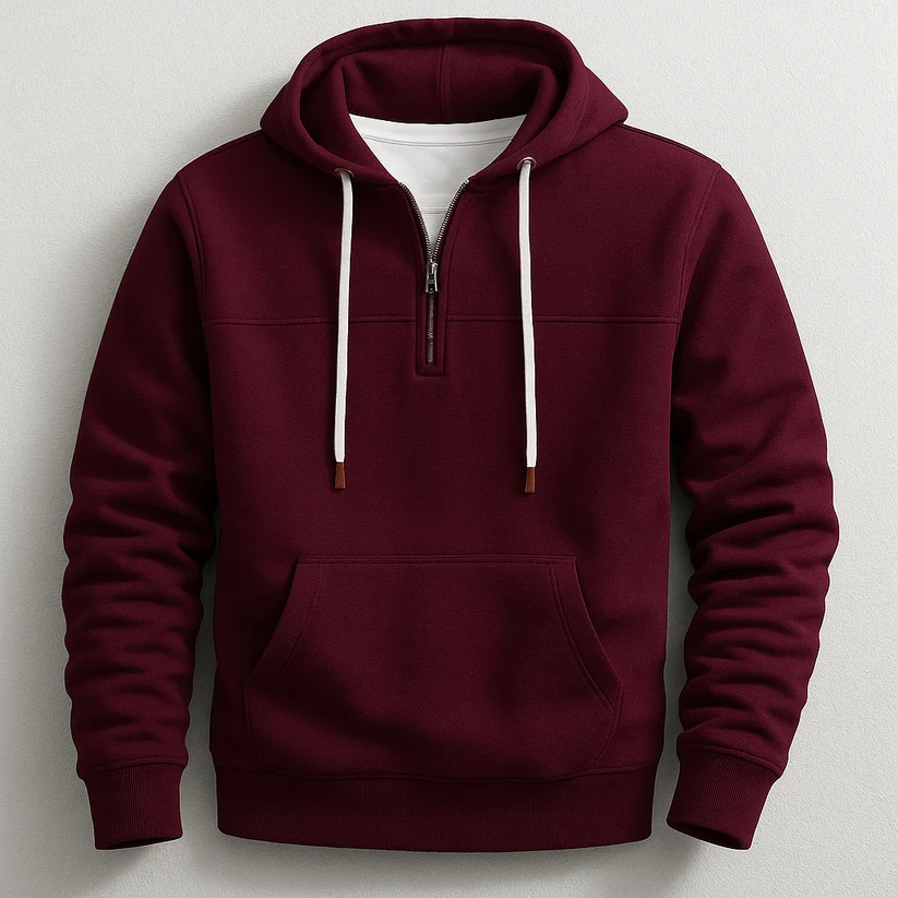 Sudadera con capucha y cremallera elegante - Imagen 5