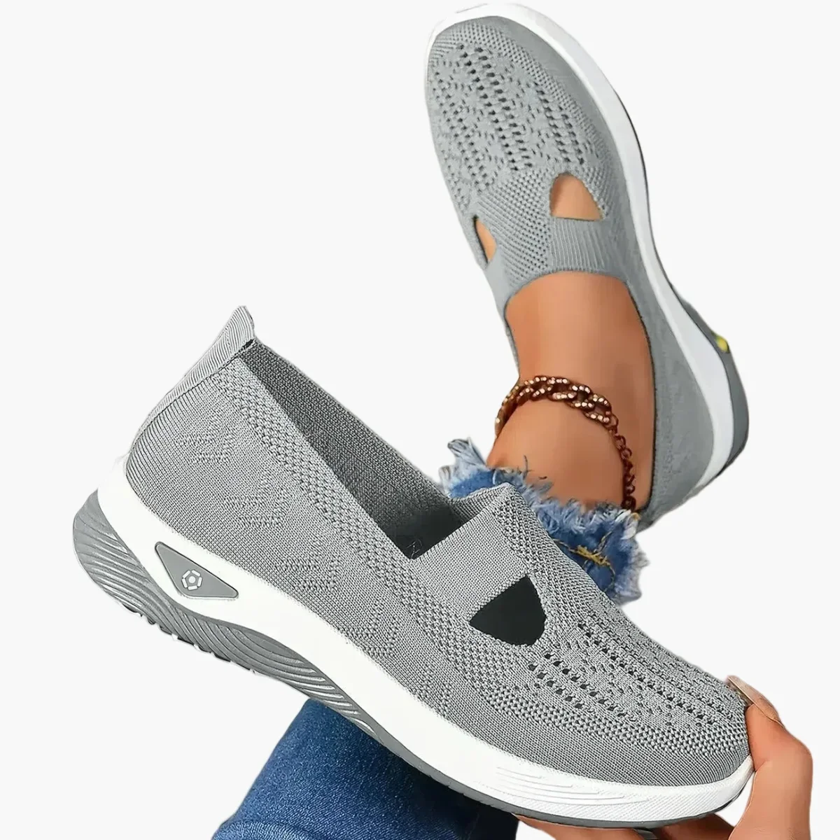Chaussures Femme Orthopédiques Respirantes Antidérapantes pour Confort Quotidien et Marche - Imagen 4