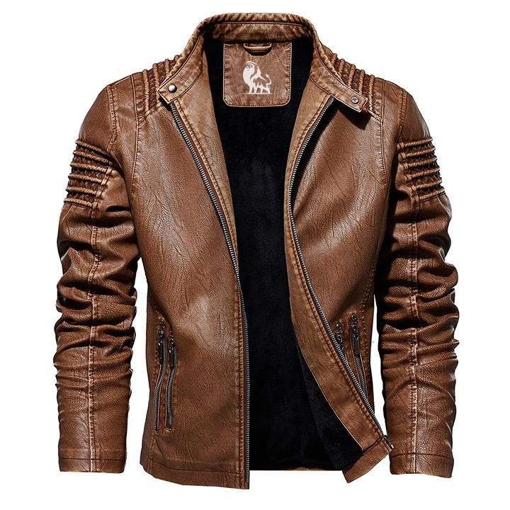 Chaqueta de cuero vintage - Imagen 3
