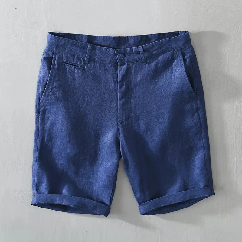 Pantalones cortos de playa de lino - Imagen 6