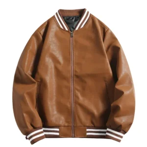 Chaqueta de cuero informal