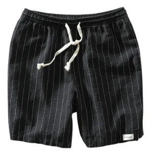 Pantalones cortos de algodón y lino
