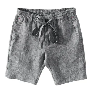 Pantalones cortos de lino de primera calidad