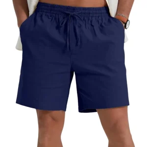 Pantalones cortos de lino, elegantes y ligeros