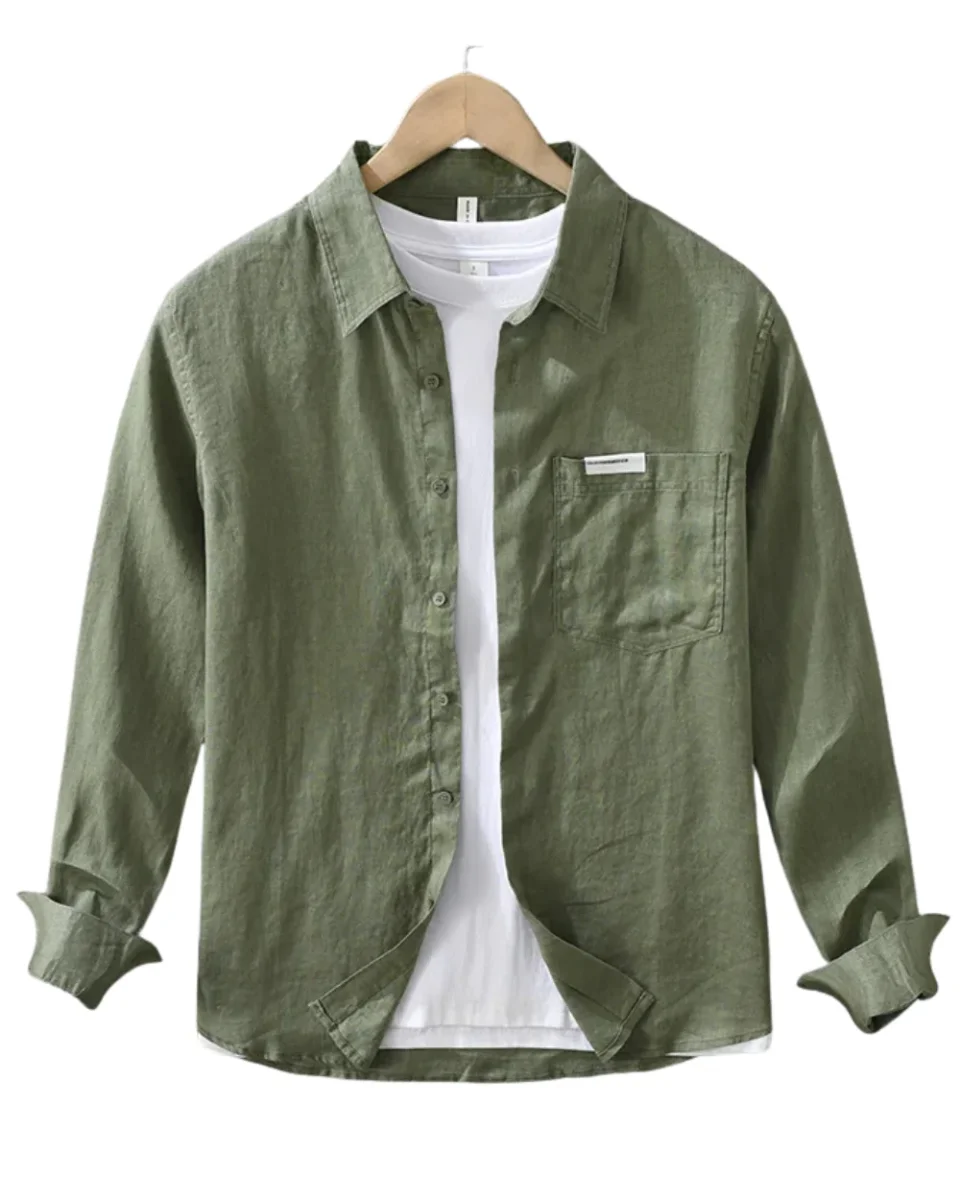 Camisa informal de lino - Imagen 2