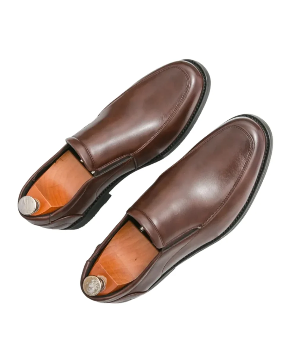 Mocasines elegantes de piel sin cordones