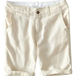 Pantalones cortos informales de lino