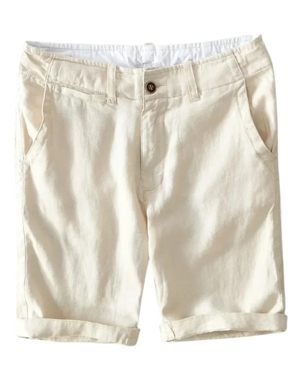 Pantalones cortos informales de lino - Imagen 2