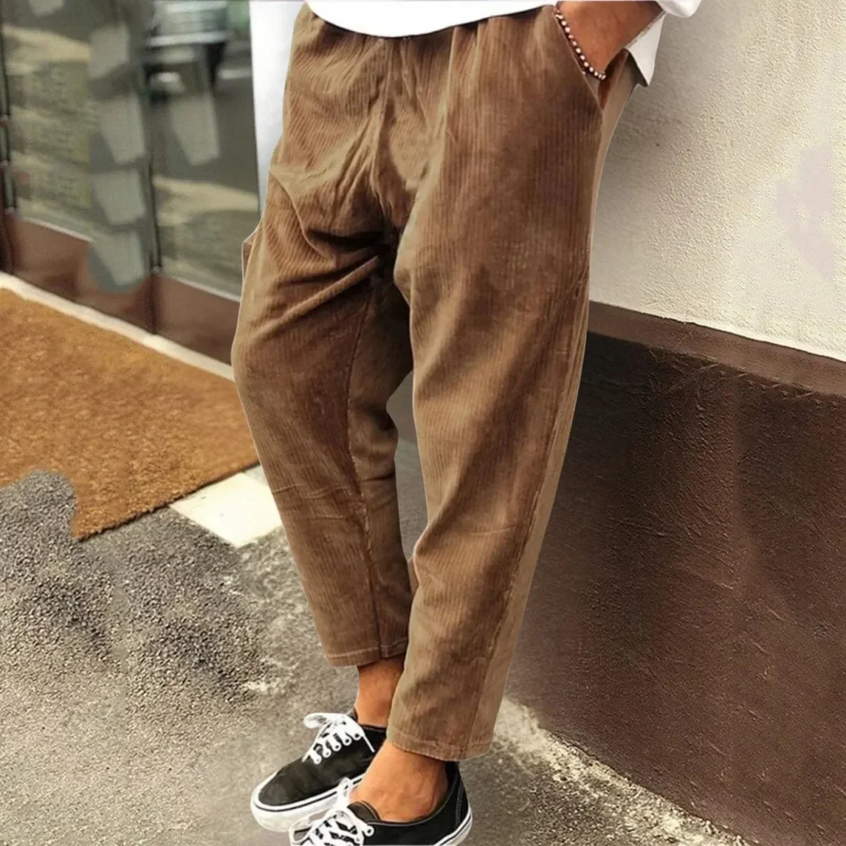 Pantalones elegantes de pana - Imagen 5