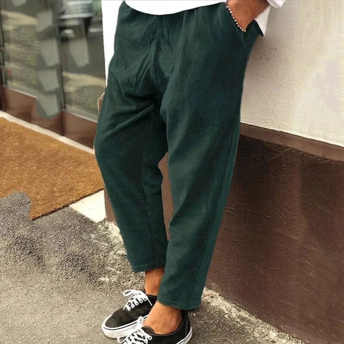 Pantalones elegantes de pana - Imagen 3