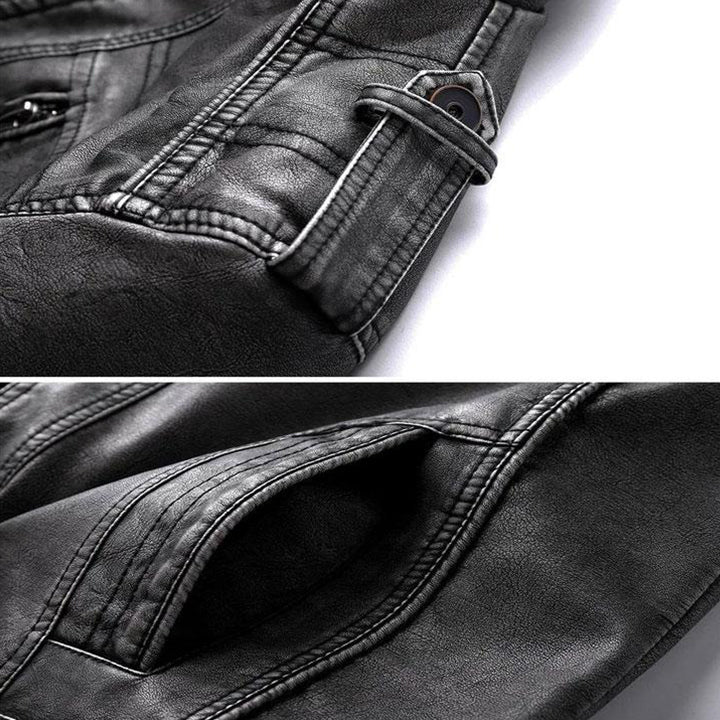Chaqueta de cuero elegante - Imagen 5