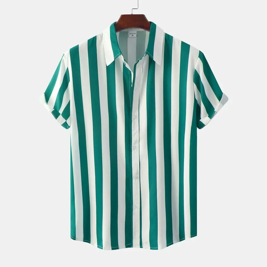 Camisa de verano a rayas y transpirable - Imagen 5