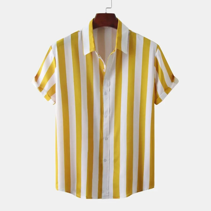 Camisa de verano a rayas y transpirable - Imagen 9