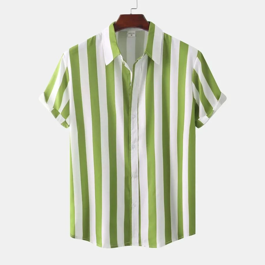 Camisa de verano a rayas y transpirable - Imagen 8
