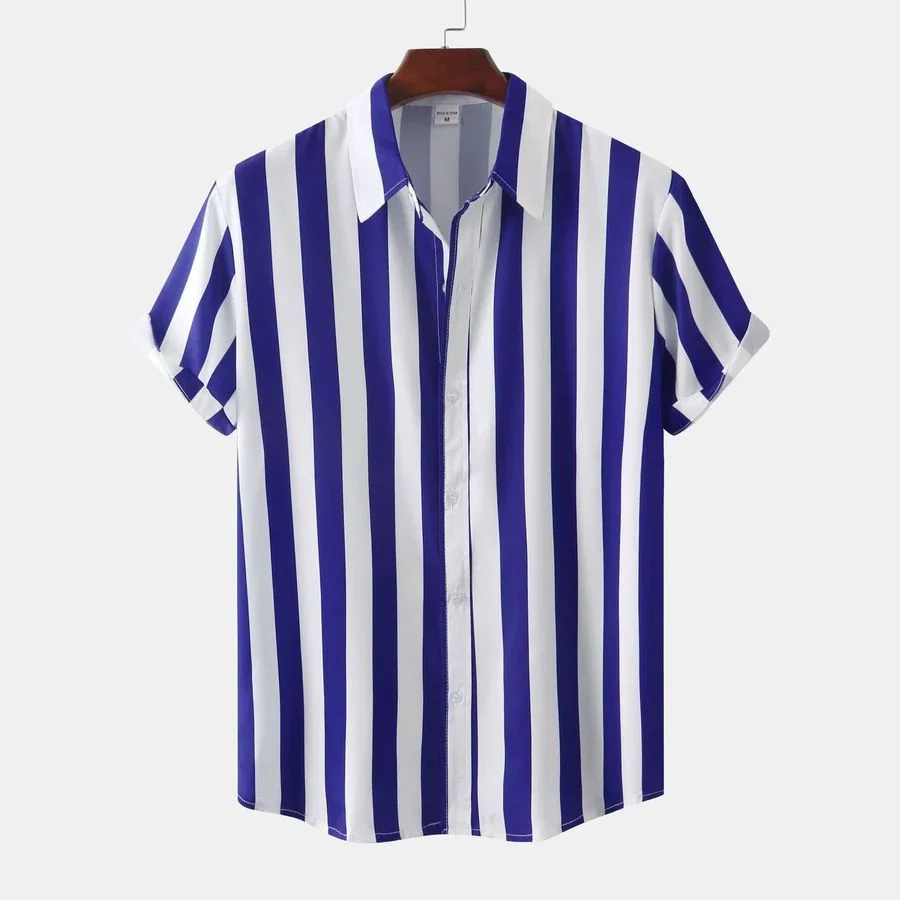 Camisa de verano a rayas y transpirable - Imagen 4