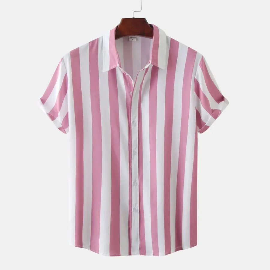 Camisa de verano a rayas y transpirable - Imagen 7