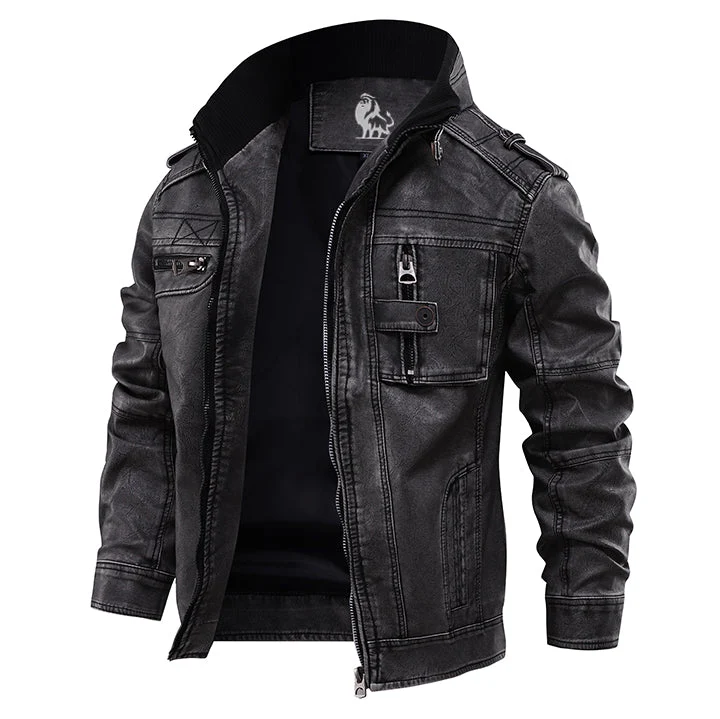 Chaqueta de cuero elegante - Imagen 3