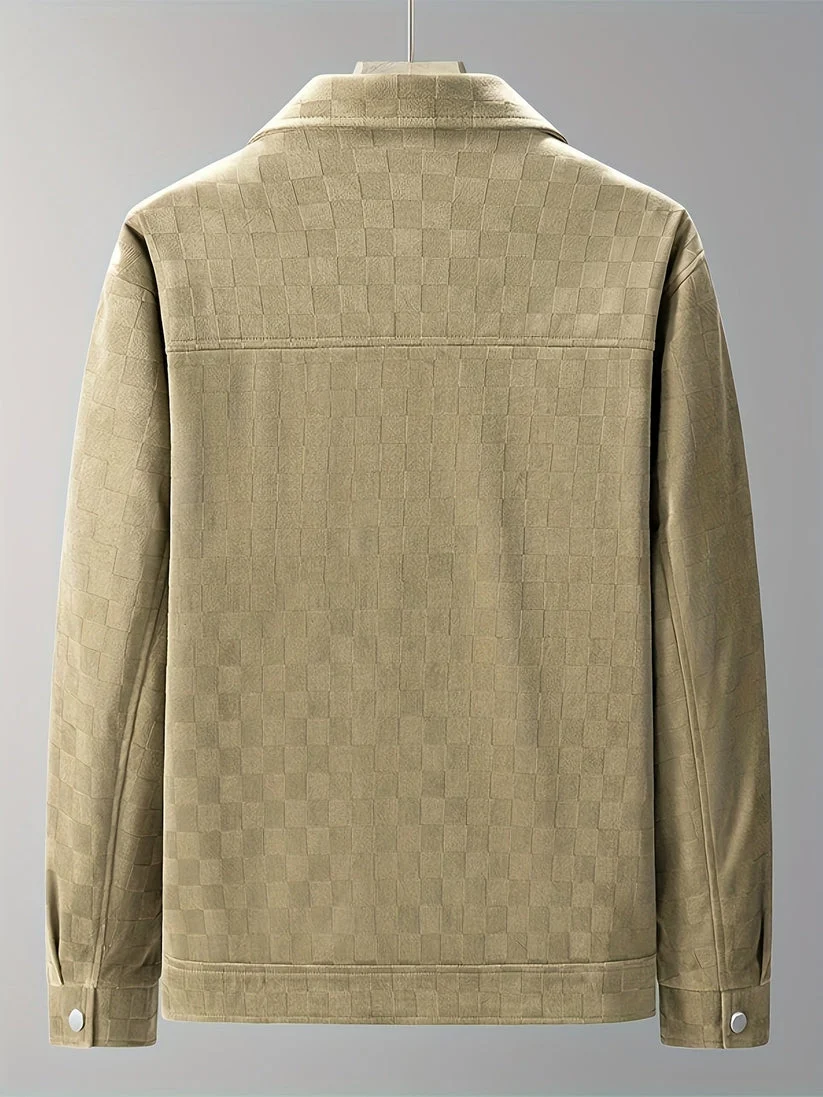 Chaqueta de ante a cuadros - Imagen 9