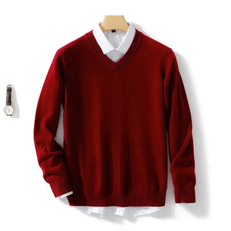 Elegante jersey con cuello en V - Imagen 8