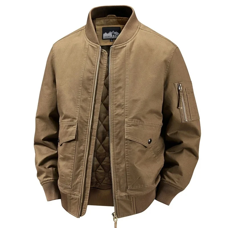 Elegante chaqueta bomber de algodón - Imagen 3