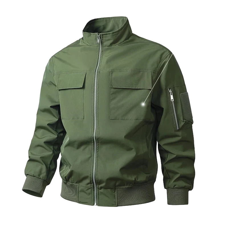 Chaqueta bomber elegante cortavientos - Imagen 3