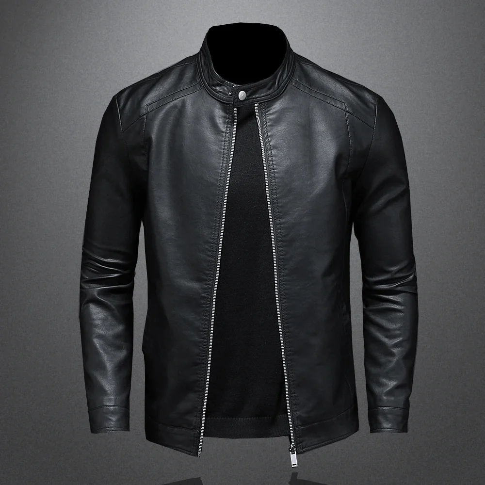 Chaqueta de cuero clásica - Imagen 3