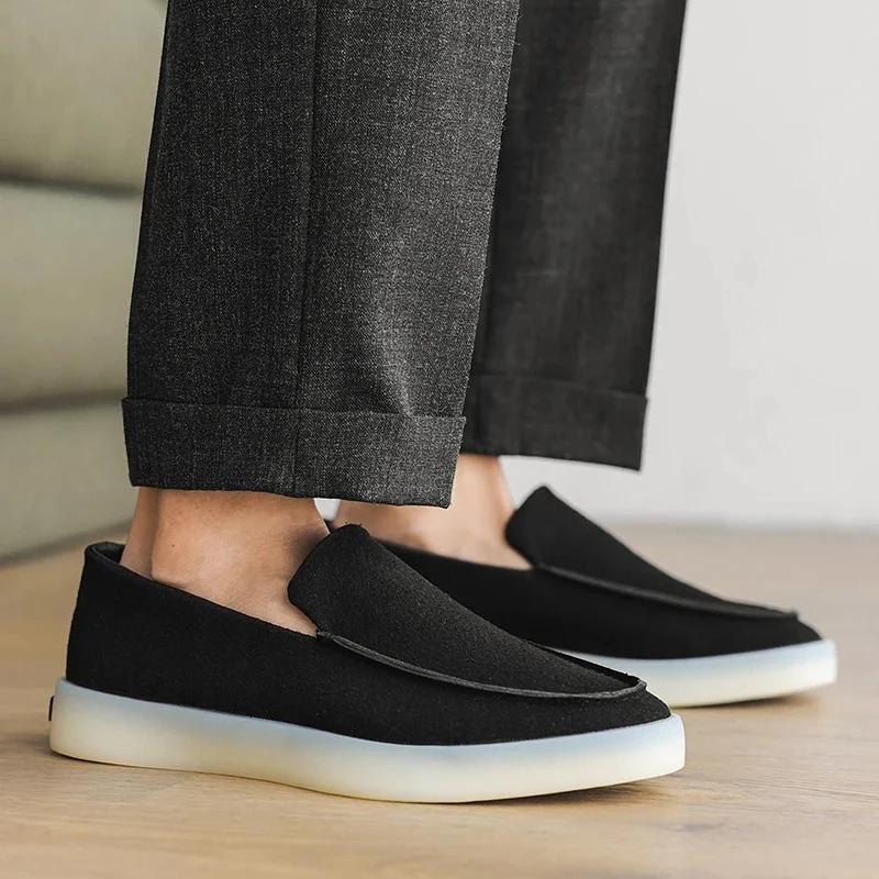 Mocasines clásicos de ante para oficina - Imagen 8
